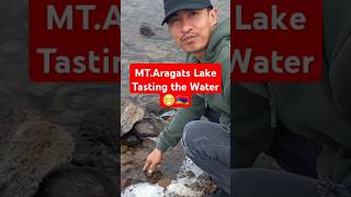 MTARAGATS LAKE WATER TASTING IN ARMENIA EASTERN EUROP🇦🇲🇪🇺 ANO KAYA ANG TASTE COMMENT DOWN👇shorts [upl. by Polivy678]