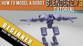 How To Model A Robot in Blender 273 [upl. by Hanley]