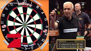 Letztes Spiel der Gruppenphase Baxxter amp van Barneveld vs Moschner amp Wright  Promi Darts WM [upl. by Yma]