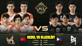 BEDEL BDL VS BLACKLİST M3 WORLD CHAMPİONSHİP 1080 P 4 K Mobile Legends Bang Bang [upl. by Asina]