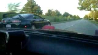 MKIV TT supra VS MKII single turbo at 6psi [upl. by Yoj]