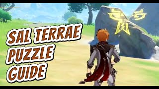 Genshin Impact  Sal Terrae Puzzle Guide  Opening The Seal [upl. by Aynek]