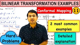 Bilinear Transformation examples Conformal Mapping lecture11 [upl. by Yannodrahc]