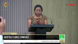 Intervención de la Dip Bertha Flores Sánchez 10 de Octubre de 2024 [upl. by Byler]