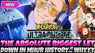 THE ABSOLUTE BIGGEST LETDOWN IN MHUR HISTORY My Hero Ultra Rumble [upl. by Giff234]