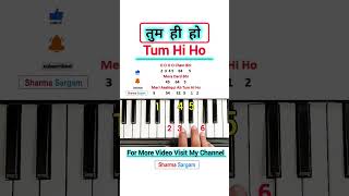 How To Play Tum Hi Ho Piano Tutorial  viral piano trending shorts [upl. by Shutz717]