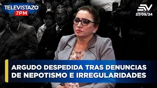 Las autoridades del IESS despidieron a la sindicalista Rosa Argudo  Televistazo 7 PM ENVIVO🔴 [upl. by Higinbotham]