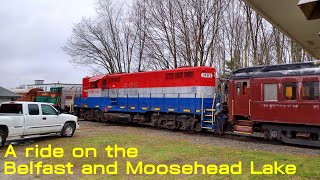 A ride on the Belfast and Moosehead Lake Railroad [upl. by Iphagenia582]