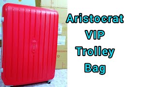 aristocrat vip trolley bag review  aristocrat trolley bag review bengali [upl. by Anilyx549]