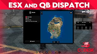Dispatch System for ESX and QB  Codesk Scripts [upl. by Annay]