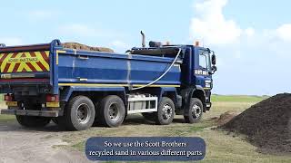 Seaton Carew Golf Club uses recycled sand produced by Scott Bros sustainable urban quarry [upl. by Hardy84]