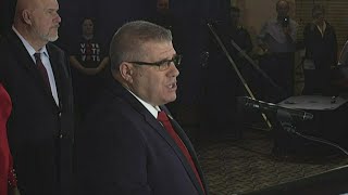 Watch Darren Bailey gives concession speech after Gov Pritzker wins reelection [upl. by Harihs5]