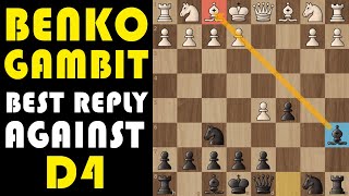 Benko Gambit Best Opening Against 1d4 Chess Opening Tricks to WIN Fast  Gambit amp Ideas [upl. by Solracesoj932]