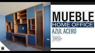 ESCRITORIO Y LIBRERO Mueble Home office [upl. by Ayikal]