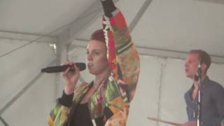 La Roux  Bulletproof live  Governors Ball New York 2014 [upl. by Fee]