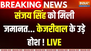 Sanjay Singh Bail Garnted LIVE  संजय सिंह को मिली जमानतकेजरीवाल की बढ़ी मुश्किलें  Kejriwal [upl. by Walburga]