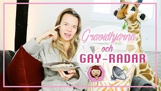 GRAVIDHJÄRNA amp GAYRADAR Gravid vecka 16 [upl. by Kazim]