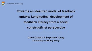 Longitudinal development of feedback literacy [upl. by Acinahs]