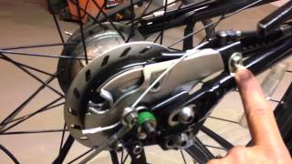 Rear tire removal trek soho dlx drum brake internal hub [upl. by Monty200]