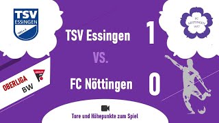 Oberliga BadenWürttemberg TSV Essingen  FCN 1  0 10 [upl. by Ramos]