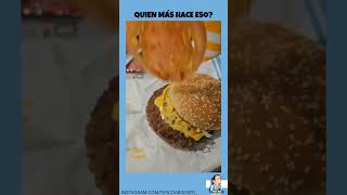 La hamburguesa de McDonalds va con tomate 🙄🙄 home humor yt food youtube shorts viralvideo [upl. by Pablo]