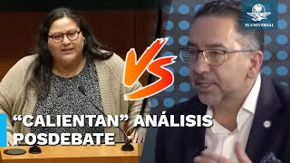 Javier Lozano y Citlalli Hernández chocan previo a posdebate presidencial de EL UNIVERSAL [upl. by Avad273]