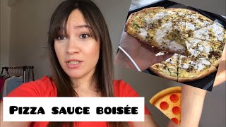 VLOG recette pizza sauce boiséeبيتزا بصلصة بيضاء سهلة جدا [upl. by Ettenotna]