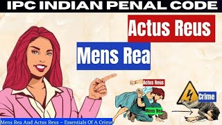 Mens Rea And Actus Reus – Essentials Of A Crime [upl. by Nnaytsirk]