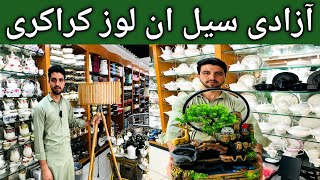 Azadi Sale on loose crockery Karkhano market Peshawar youtube viralvideo video sk peshori vlog [upl. by Pillihpnhoj759]