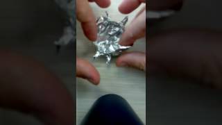 How to make an aluminum foil dog [upl. by Esiuolyram]