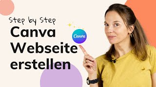 Canva  Webseite erstellen  ganz einfach [upl. by Novj]