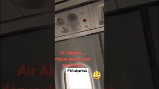 avion air algerie problème air mouchoir sortie climatisation ventilation النقل البحري الجزائري عند و [upl. by Ogg]