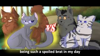 Graystripe amp Silverstream VS Bluestar amp Oakheart Epic Rap Battles of Warriors 4 [upl. by Ahsinyar]