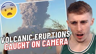 Monster Volcano Eruptions Caught On Camera Reaction [upl. by Brotherson357]