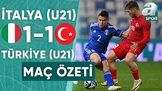 İtalya U21 11 Türkiye U21 MAÇ ÖZETİ Avrupa Şampiyonası Elemeleri 26032024 [upl. by Brigg]