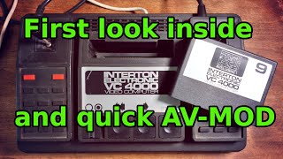 INTERTON ELECTRONIC VC 4000 VIDEO COMPUTER AVMOD and first look inside the console [upl. by Malvia]