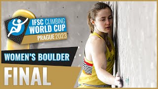 Womens Boulder final  Prague 2023 [upl. by Gilberto]