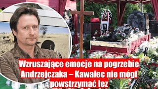 Wzruszający moment na pogrzebie Andrzejczaka – Kawalec nie krył emocji [upl. by Dunning765]