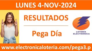 Resultado de pega 2 pega 3 y pega4 de Pega Dia del lunes 4 de noviembre de 2024 [upl. by Rockafellow]