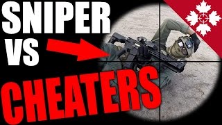 Airsoft CHEATERS VS SNIPER  Airsoft Sniper Scopecam Gameplay [upl. by Nellek]