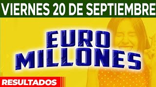 Resultado del sorteo Euromillones del Viernes 20 de Septiembre del 2024 😱🤑💰💵 [upl. by Horter]