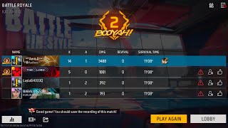 Just A Normal match in Free fire 🔥😁 dont watch the Kill count freefire booyah [upl. by Alexina403]