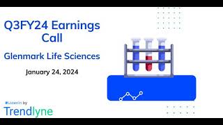 Glenmark Life Sciences Earnings Call for Q3FY24 [upl. by Safoelc]