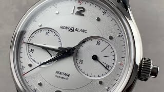 Montblanc Heritage Monopusher Chronograph 119952 Montblanc Watch Review [upl. by Jd]