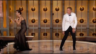 Will Ferrell amp Kristen Wiig Present Male Actor – Motion Picture MusicalComedy I 81st Golden Globes [upl. by Yasmin]