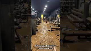 Gym de Joan pradells inundado joanpradells gym gymshorts inundación inundacion agua fittok [upl. by Harifaz]