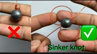 How to Easy Way Make a Sinker knot [upl. by Gualtiero]