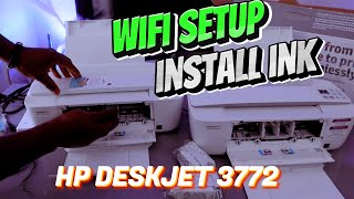 How To Do WIFI Setup of HP Deskjet 3772 3700 Series AllInOne Printer [upl. by Meares]