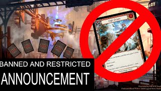 Flesh and Blood  BANNED and Restricted Announcement [upl. by Jerol721]