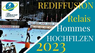 BIATHLON 2023 RELAIS HOMMES HOCHFILZEN 2023 [upl. by Holder]